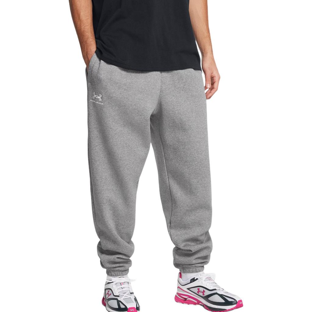 Under Armour Casual Comfortable Lace-Up Knitted Sports Pants Men Bottoms Gray 1384039-025