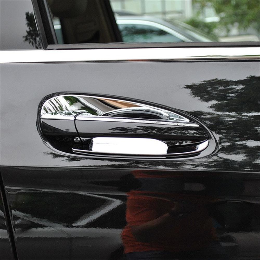 4ks Chromové kryty misek klik dveří pro Benz B C E GLK ML GL GLE GLS Třída