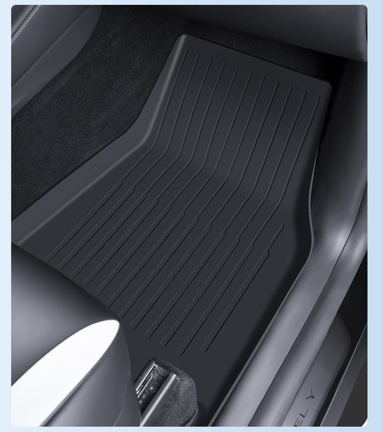 Tesla Model Y TPE All-Weather Floor Mats - Full Coverage Waterproof Design