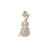 High-End Rhinestone Violin Brooch – Elegant Fashion Accessory for Women
