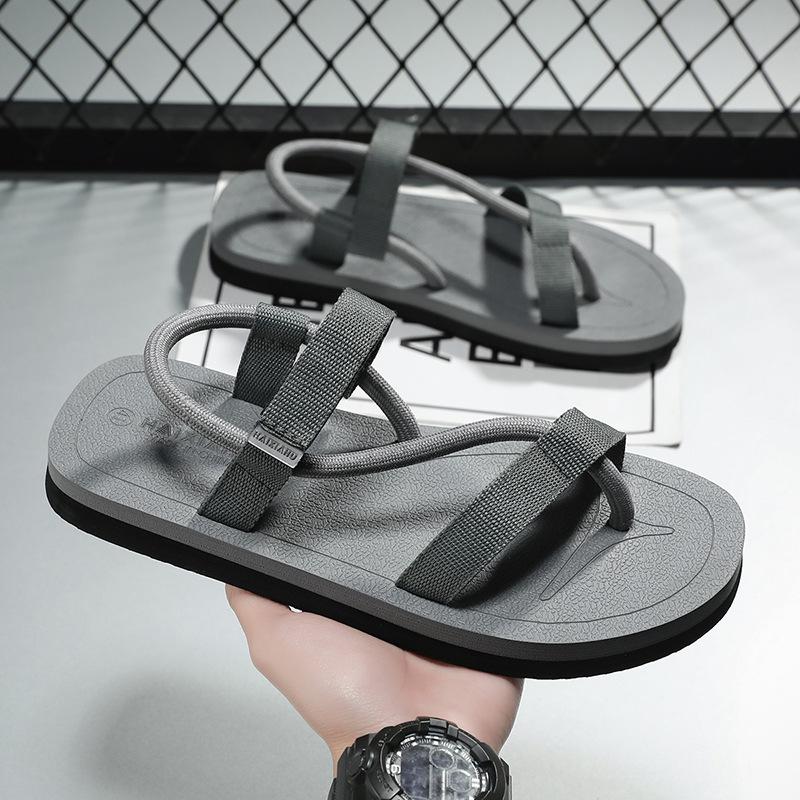 

Beach Shoes Men s Outer Wear Casual Sports Sandals Non-Slip Roman Outdoor Sandals Seaside Beach Shoes 39 серый