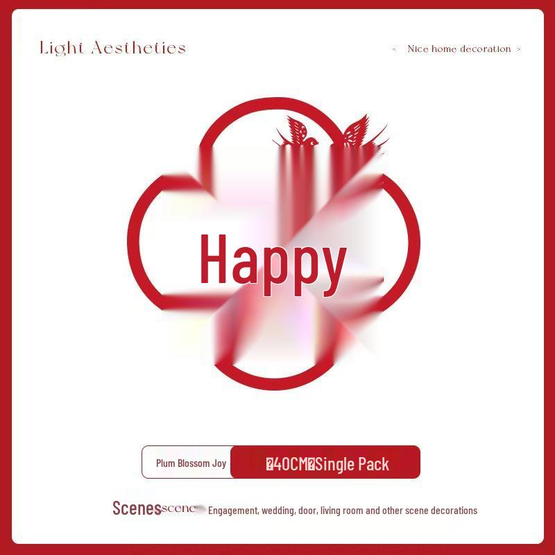 Красные фетровые наклейки  Xi  Набор для свадебного украшения дверей, спален и шкафов