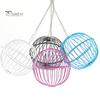 Hanging Chicken Feeder Hamster Rabbit Treat Ball Vegetable String Ball Poultry Fruit Holder with Adjustable Height Stainless Steel Chain Easy