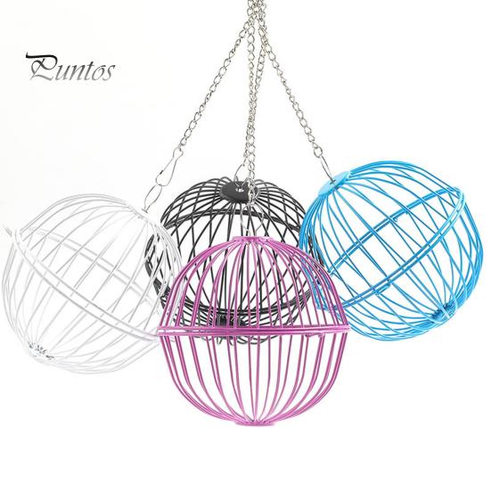 Hanging Chicken Feeder Hamster Rabbit Treat Ball Vegetable String Ball Poultry Fruit Holder with Adjustable Height Stainless Steel Chain Easy