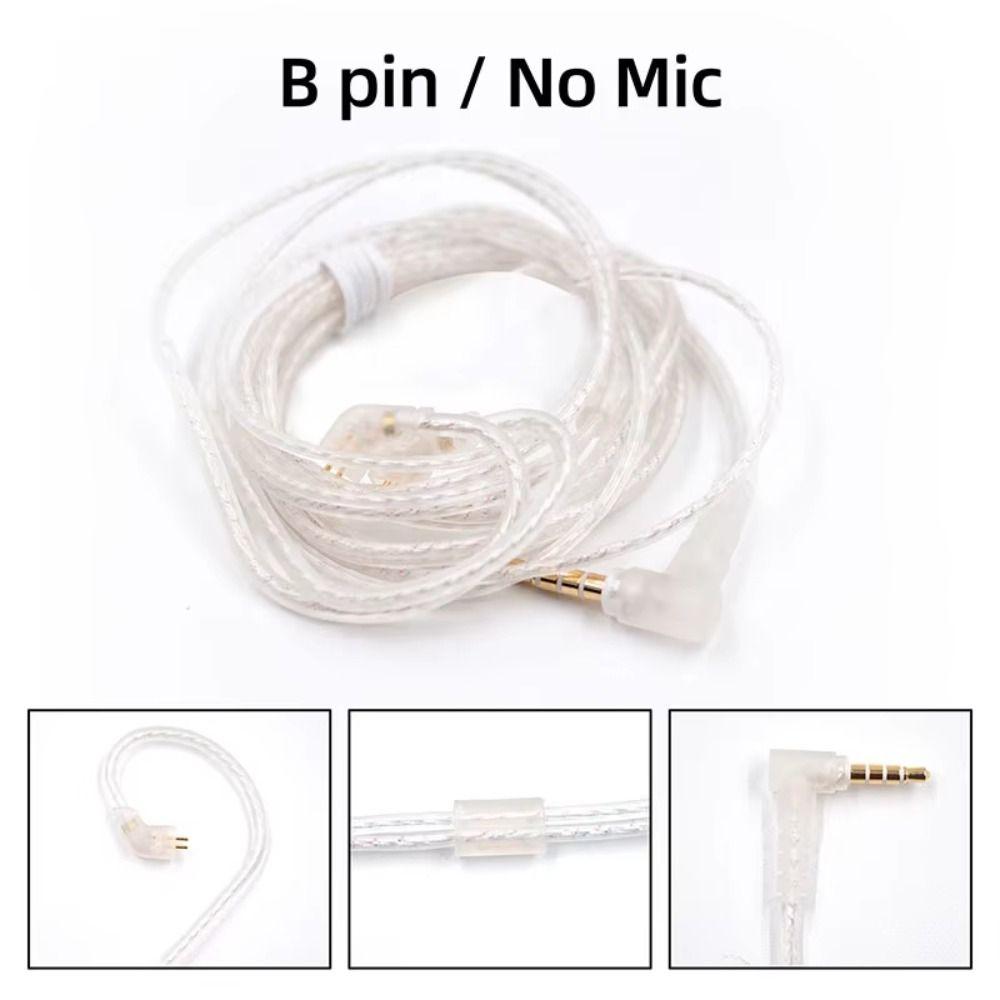 Upgrade Cable KZ Earphones Cables Silver Plated Wired Earphones KZ  Headset Accessories