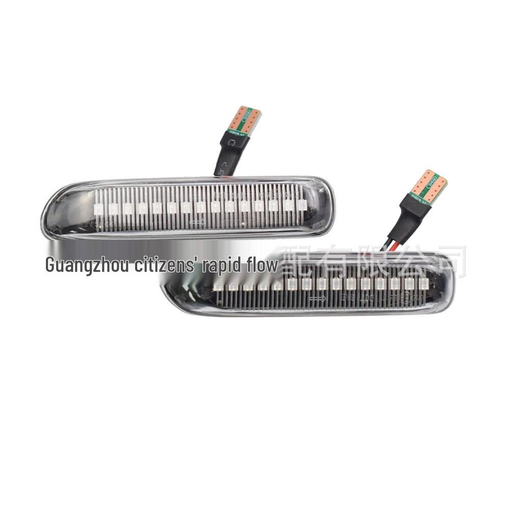 LED Dynamic Turn Signal Smoked Black Crystal Side Light for 3 Series E46.