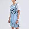 Anta Lighthearted Series Logo Letter Pattern Striped Tank Top And Shorts Basketball Suit Men Sportswear Light-Jade-Purple 152321205-4
