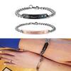 Stainless Steel Couple Bracelets His and Hers Matching Bracelets Unique
