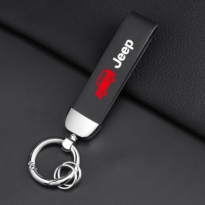 Brelok do kluczy samochodowych, brelok, smycz na klucze, breloczek, akcesoria samochodowe, stylizacja dla Jeep Renegade Wrangler JK Grand Cherokee XJ Willys Compass Command Patriot
