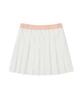 Clove [25Ss Clove] Light Mesh Pleated Skirt (White)