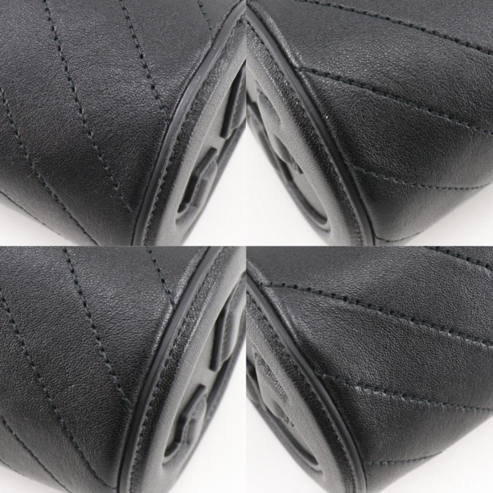 GUCCI Blondie Mini Shoulder Shoulder Bag 760170 black leather Women Used