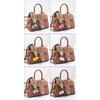 Car Decoration Tulip Flower Keychain Leather Keychain Pendant High Quality Bag Ornament  Gift Toys