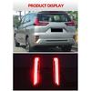 2PCS LED Rear Bumper Reflector Tail Brake Light For Mitsubishi Xpander 2022 2023 Xpander cross 2019-2021 Fog Lamps Turn Signal l