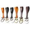 Universal Leather Car Fobbed Keychain Lanyard Metal Keyrings Leather Key Chain for Men Women