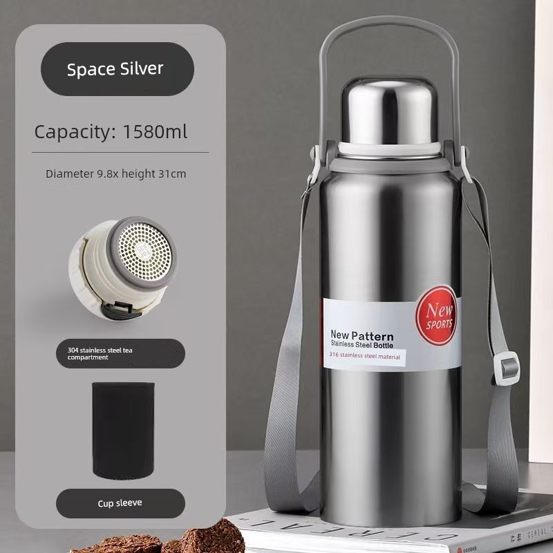 Stainless Steel 316 Large Capacity Vacuum Cup for Male and Female Students Good-looking Tea Cup Portable Car Outdoor Kettle