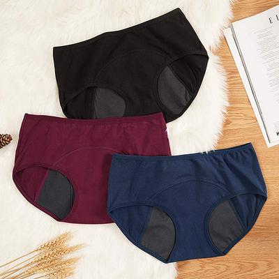 Women'S Underwear Physiological Pants Menstrual Flow Briefs Postpartum Underwear Medium High Waist Fattening
