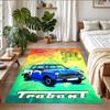 Anti‑Slip Crystal Velvet Floor Rug, Trabant Design Carpet for Indoor Living Bedroom Home Decoration