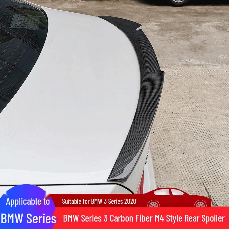 Carbon Fiber Rear Wing for BMW 3 Series G20/G28, M4-Style Tail Wing Diffuser.