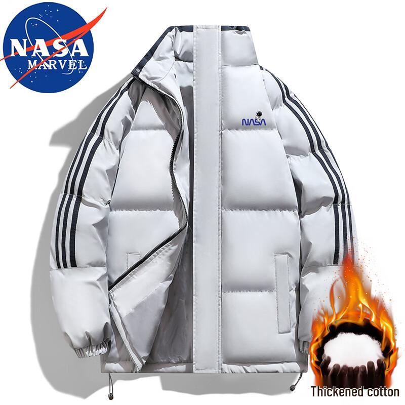 NASA MARVEL Men's Stand-Collar Padded Jacket