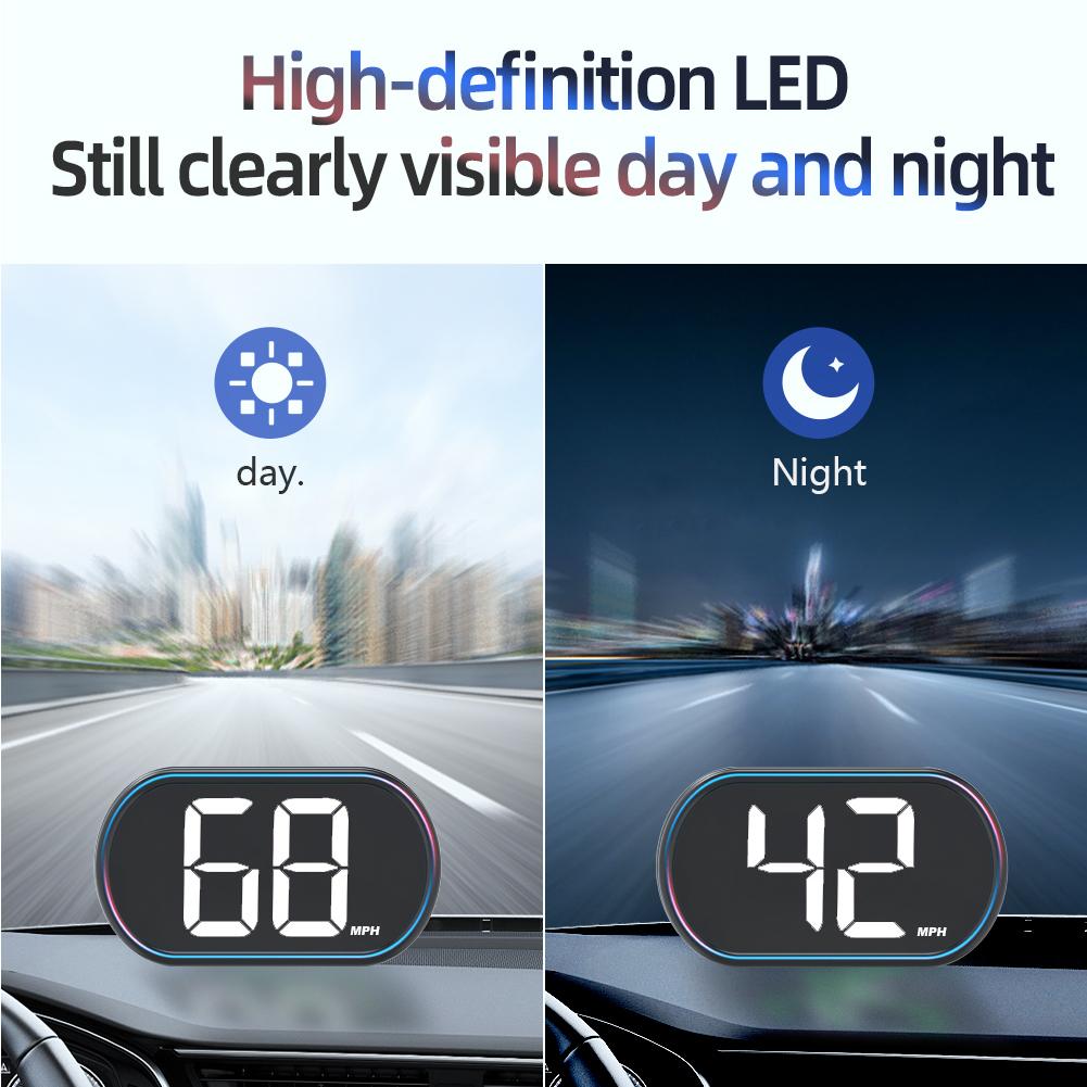 GPS KMH MPH HUD Digital Speedometer Head Up Display Digital Speed Meter Gauge for Car Golf Cart Bus Boat