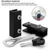 A84X-Black Window Locks 4 PCS Sliding Adjustable Window Safety Locks Perfect For Vertical Windows And Sliding Doors Garage Door