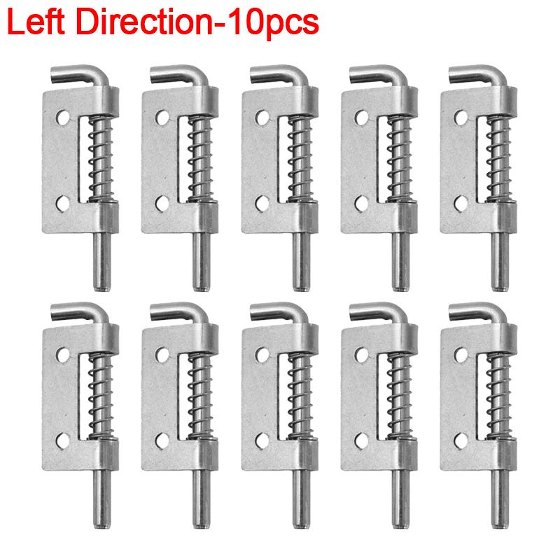 Spring Loaded Door Bolt Latch Stainless Steel Flat Pin Security Door Spring Bolt Latches Cabinet Hardware Distribution Box Lock