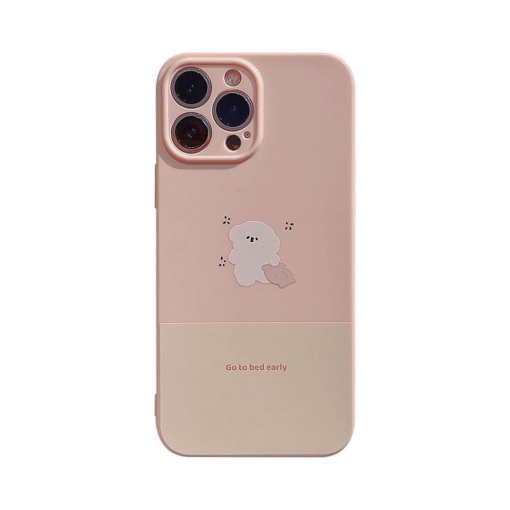 Simple Cartoon 14pro Max Phone Case 17 for Apple for IPhone15 Honey Pink 11 Cute for 16pro