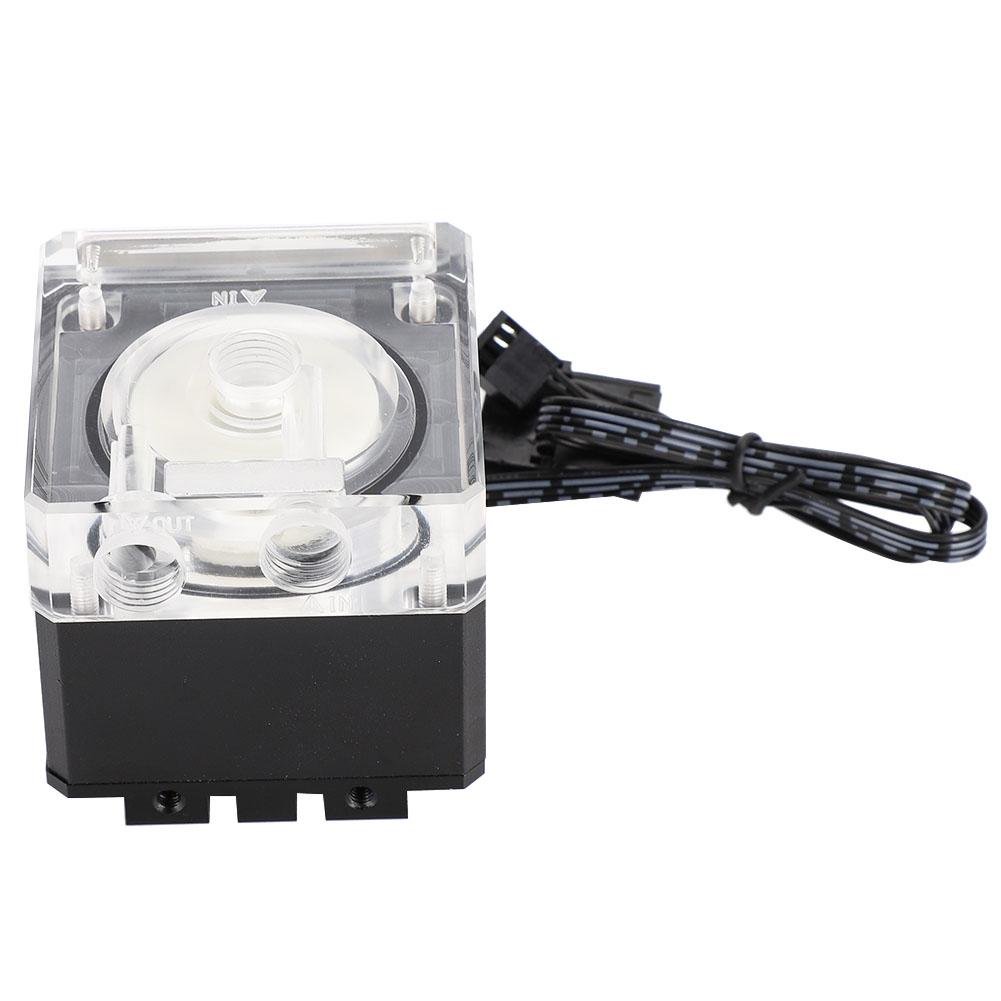 

3000RPM Fast Heat Dissipation Computer Pump 800l H Flow 3.5 Meters Pump Head PC Pump Tank Black срібний