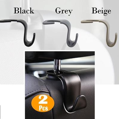 Ganchos creativos para respaldo de asiento de coche, organizador Universal para reposacabezas, ganchos de almacenamiento, 2 uds.