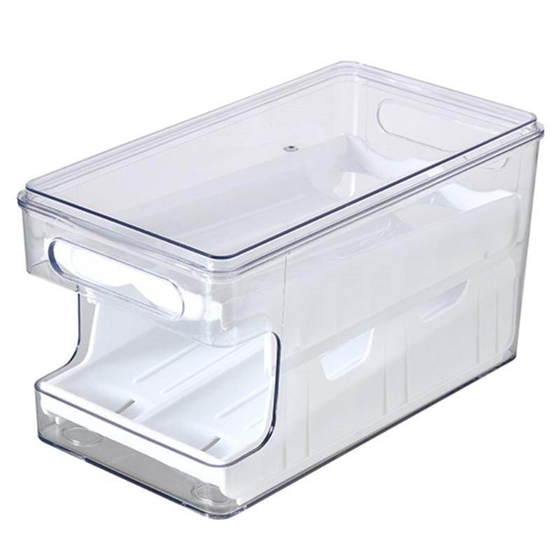 

Secure Sliding Eggs Storage Organizer Unique Two slide Eggs Storage Box 2 Layer Eggs Organizer for Kitchen Enthusiasts 1