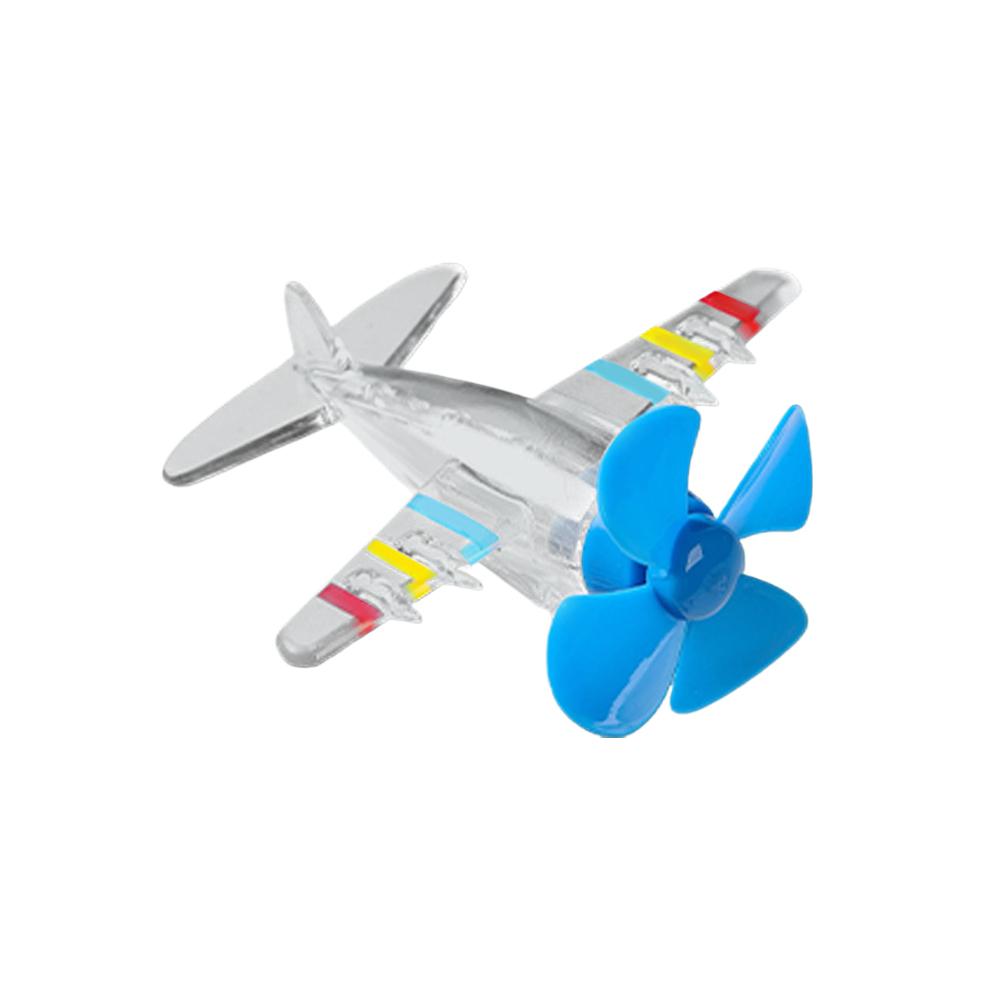 1/2PCS Wind Powered Airplane Car Ornament Colorful LED Lights for Motorcycle Bike Auto Handlebar Spinning Dashboard Accessories