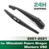 Wiper 12" Rear Wiper Blade & Arm Set Kit For Mitsubishi Pajero Shogun Montero V80 2007-2021 Windshield Windscreen Window