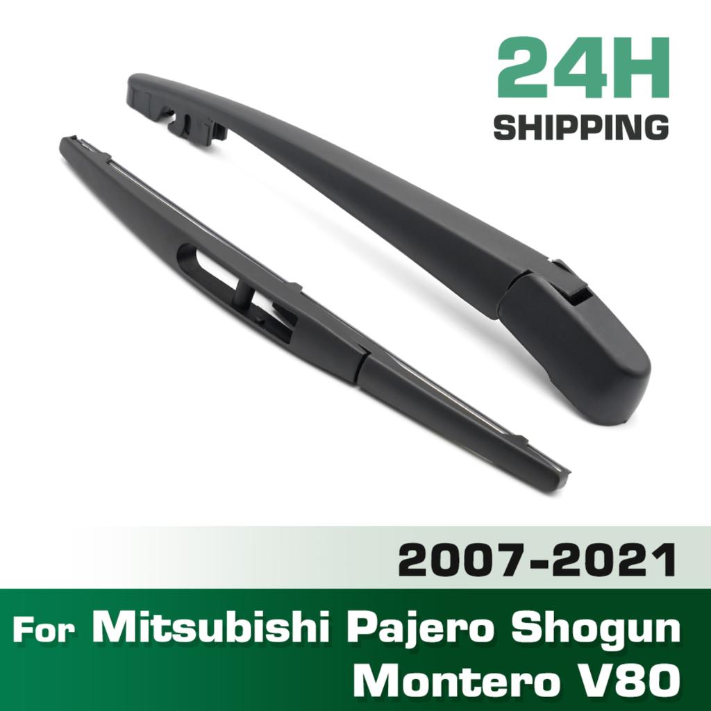 Wiper 12" Rear Wiper Blade & Arm Set Kit For Mitsubishi Pajero Shogun Montero V80 2007-2021 Windshield Windscreen Window