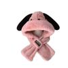 Hat scarf two-piece set cute cartoon big ears puppy winter ear hat integrated cycling warm and wind-resistant