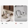 Adhesive Wood Hook Auto Adhesive Home Organizers For Bathroom Storage Drillless Mounting Durable Wooden Design