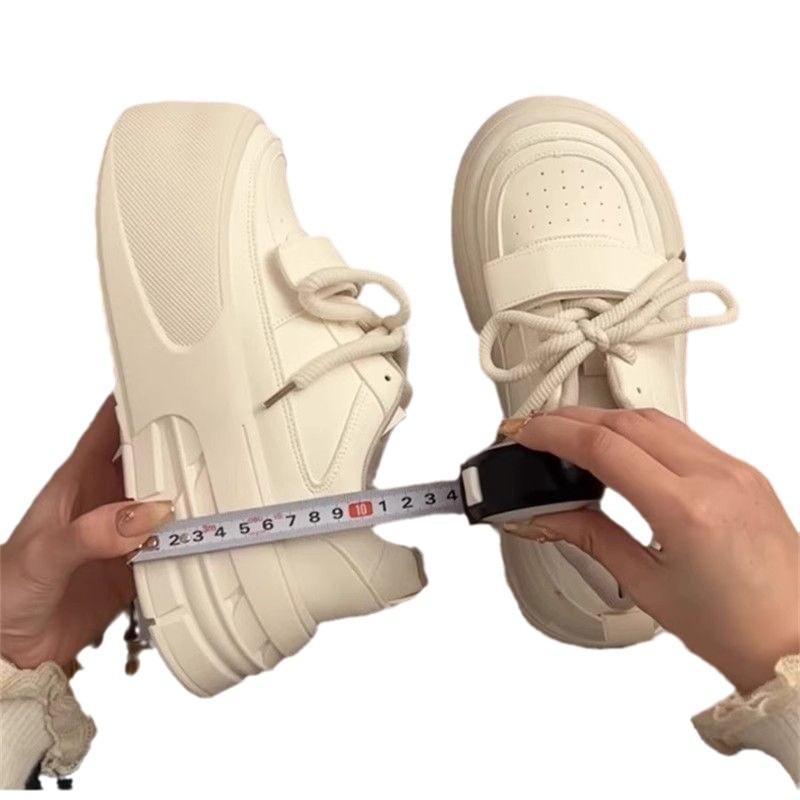 Little White Shoes Women's Versatile Spring New Versatile Sports Shoes Casual Thick-soled Heightening Board Shoes