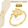 50/100Pc Napkin Rings Gold Table Napkins Holder Reusable Napkin Ring Holder Exquisite Napkins Ring Set for Hotel Home Decoration