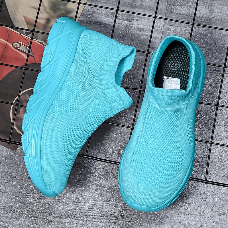 Women’s Moccasins Loafers Casual Slip on Walking Shoes Summer Men’s Slip-ons Lightweight Socks Shoes for Girls Large Size 35-46