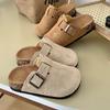 Fashionable Children's Cork Shoes Summer Comfortable Non-slip Boys And Girls Toe-toe Slippers Retro Outer Wear Sandals