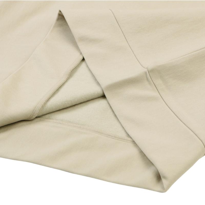 Onoff Men S Woven Color Block Half Zip Fleece T ShirT Of9103gb Beige