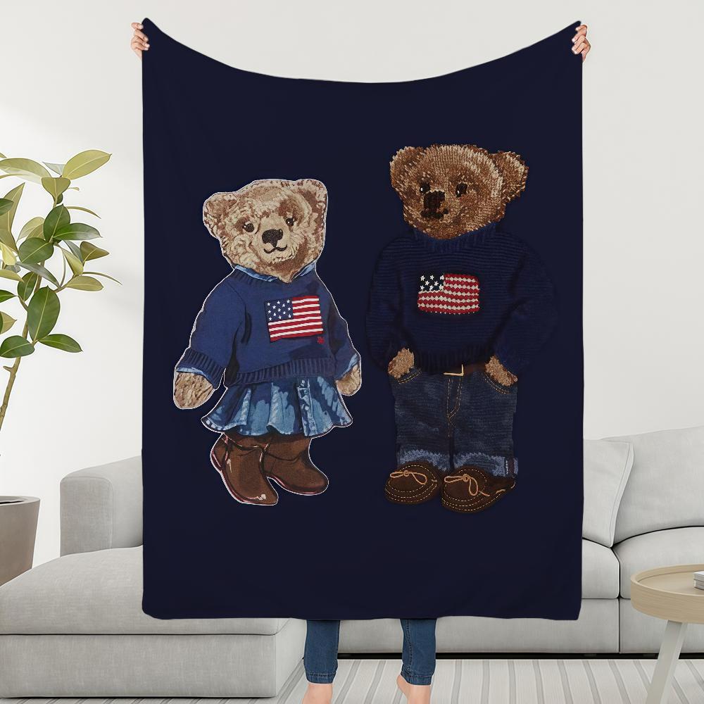 

Blanket Throw Super Cosy Plush Living Room Brand Luxury Sofa Bears Couch Childish Birthday Gifts 30x40in