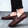 Leather Loafers for Men Fashionable Mens Casual Shoes Summer Comfortable Male Formal Shoes Slip On Mens Flats Chaussure Hommes