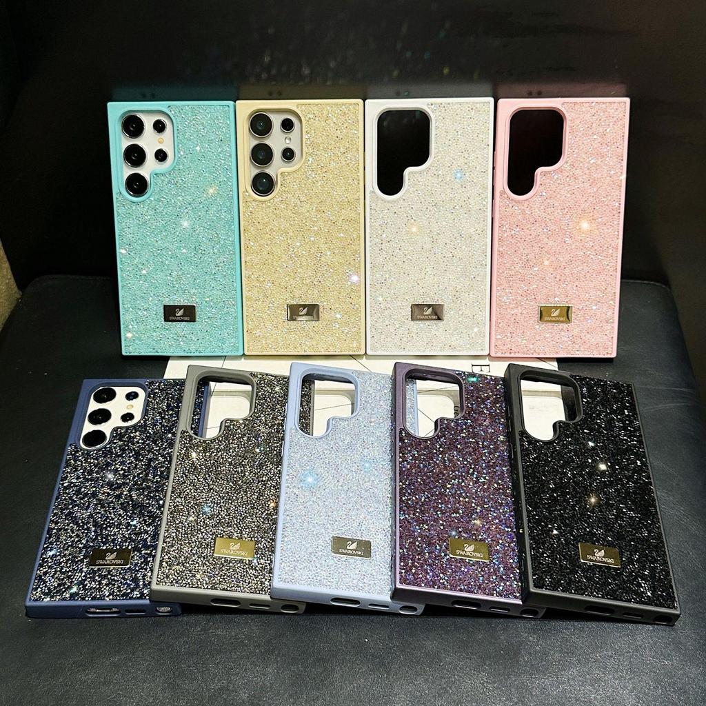 Luxury Rhinestone Electroplated Phone Case for Samsung S26 Ultra, S24 Ultra, & S25 - Full Coverage.