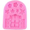 Creative Styling Handmade Mold Fairy Door Combination Snail Mushroom Sugar Cake Silicone Decoration Accessories Cake Tools