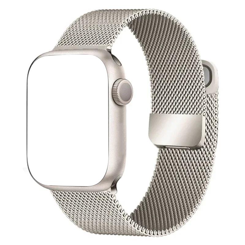 

Strap For Apple Watch Band 45mm Ultra 49mm 41mm 40mm 44mm 38mm Stainless Steel Watch Strap Bracelet For Iwatch Series 9 8 7 6 5 38 40 41mm