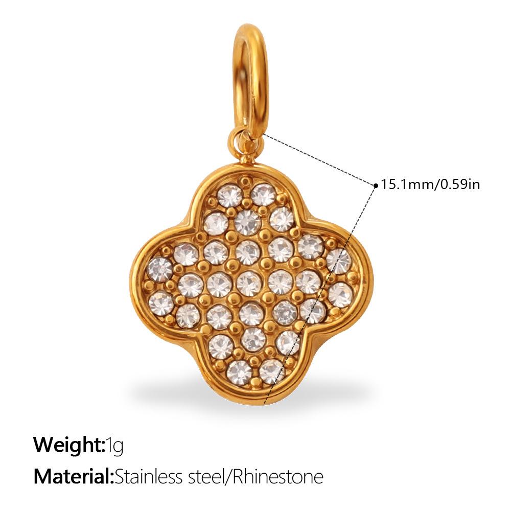 Exquisite Shining Diamond-Encrusted Gold Pendant, High-End Temperament, Light Luxury Earrings, Necklaces, Jewelry Accessories