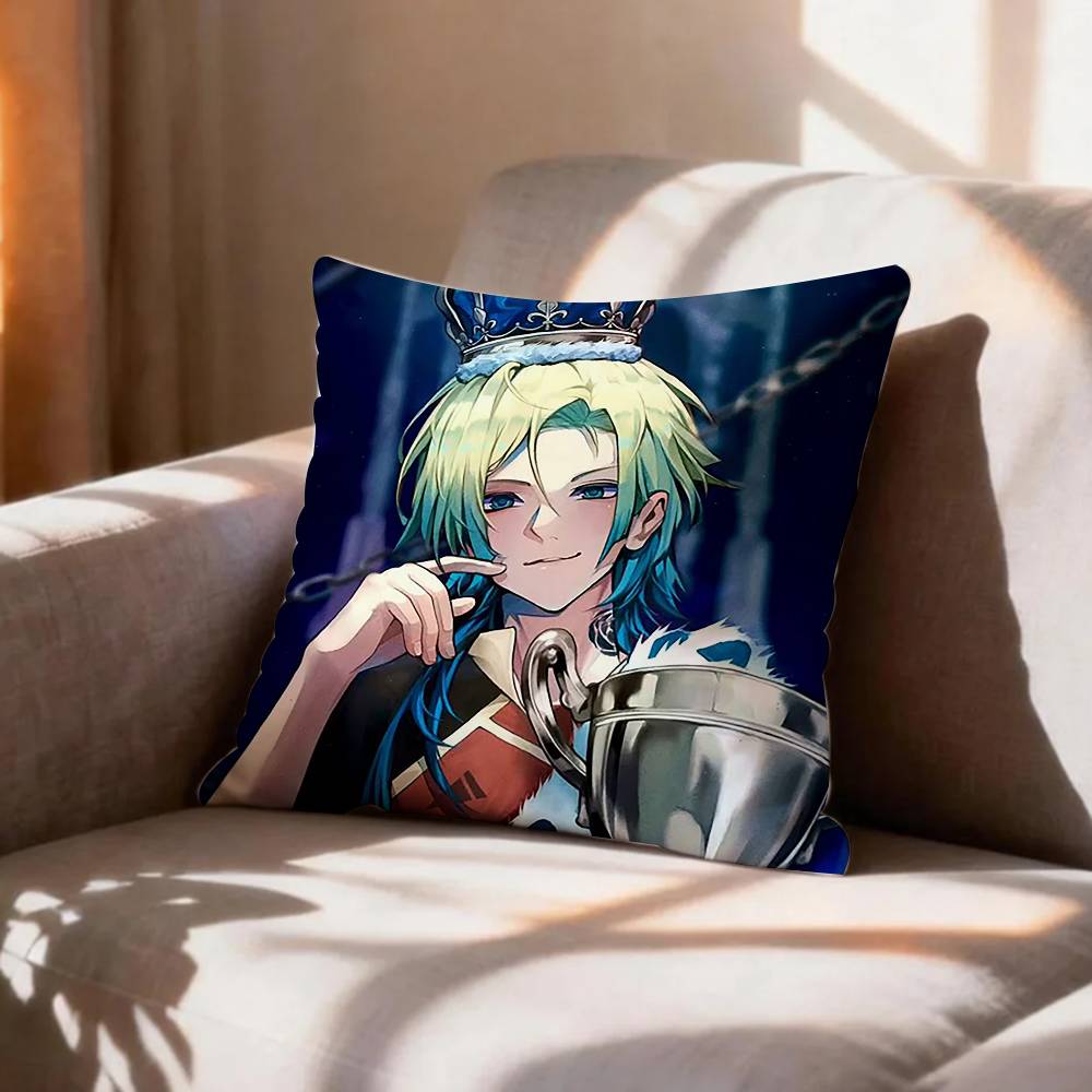 Blue Lock Anime MMichael KKaiser Pillow Case Pattern Printed Pillowcase For Living Room Sofa Cushion Cover