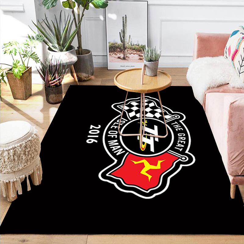 Isle of Man TT Rug Floor Mat for Living Room or Bedroom Soft and Comfortable Carpet a Gift for Birthday and Holiday.DFF0925387