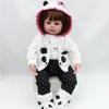 BZDOLL Soft Cloth Body Reborn Baby Doll Lifelike 19inch 48CM Soft Vinyl Newborn Girl Bebe Lovely Birthday Gift Princess Toy