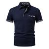 Summer Men's Solid Pocket Splicing Polo Shirts Short Sleeve Breathable Casual Contrast Color Lapel Collar Streetwear Basic Tops